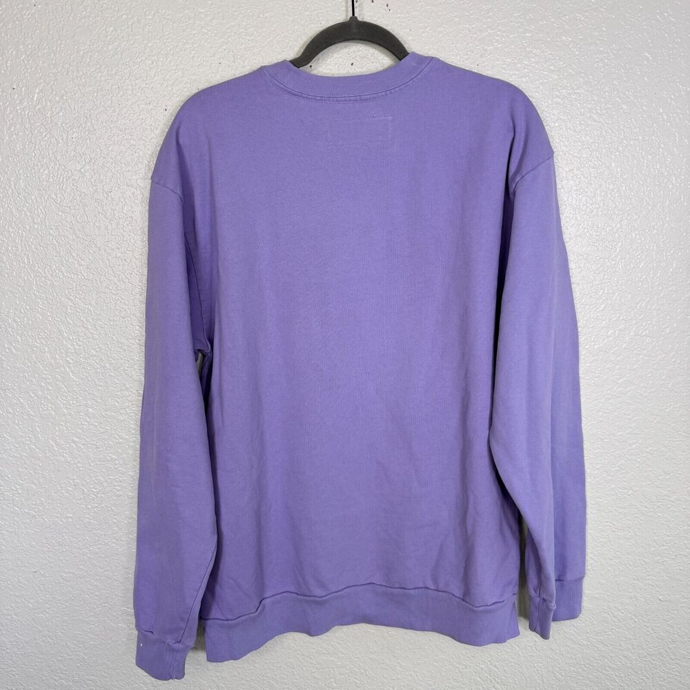 Noon Goons Sweater Men Large Logo Fleece Pullover Sweatshirt Streetwear Lavender - Picture 8 of 14